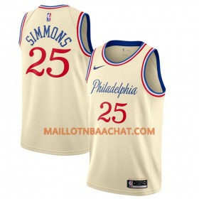 Maillot NBA Philadelphia 76ers Ben Simmons 25 Nike 2019-20 City Edition Swingman - Homme